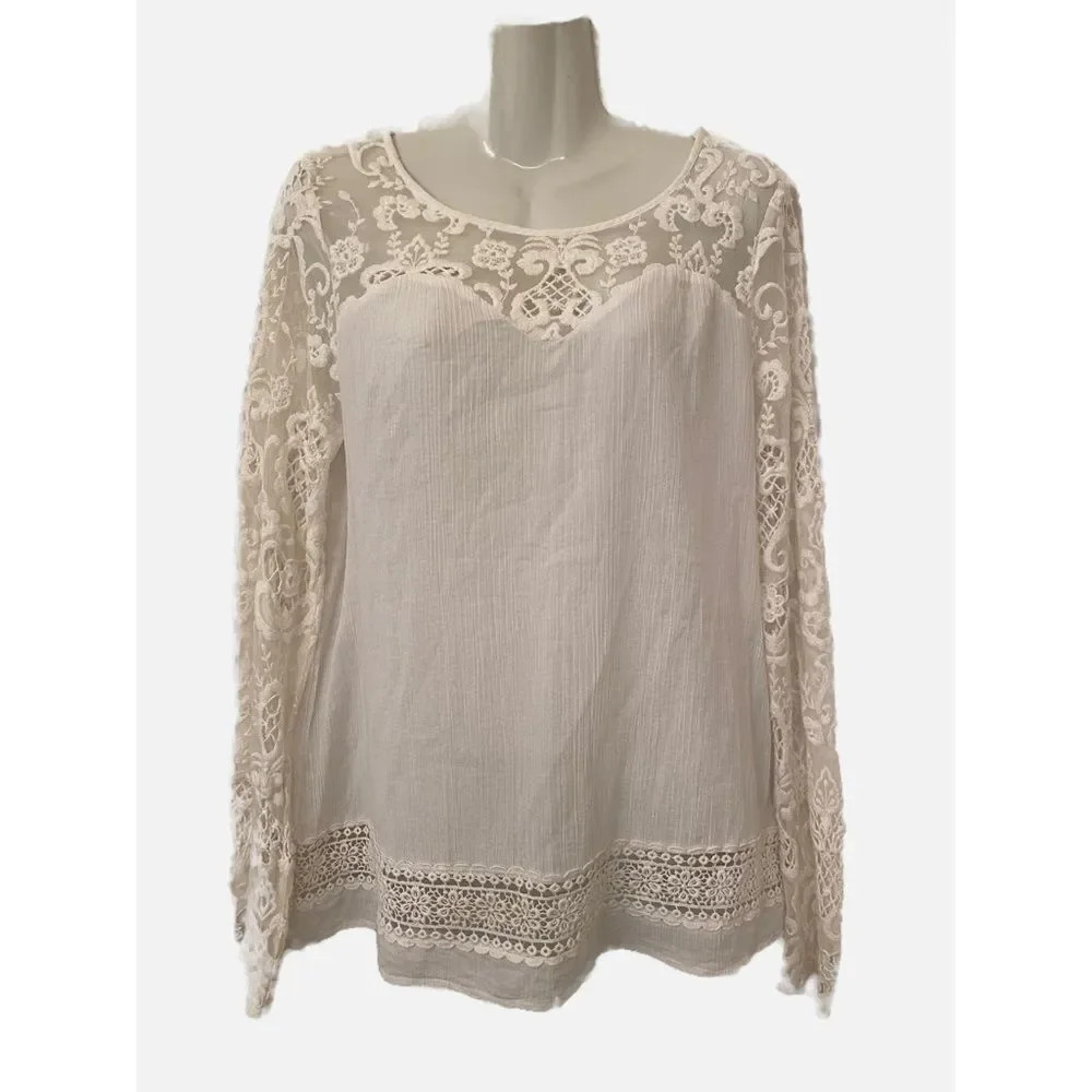Sundance White Lace Top